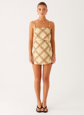 Mantra Mini Dress - Tidal Wave Print